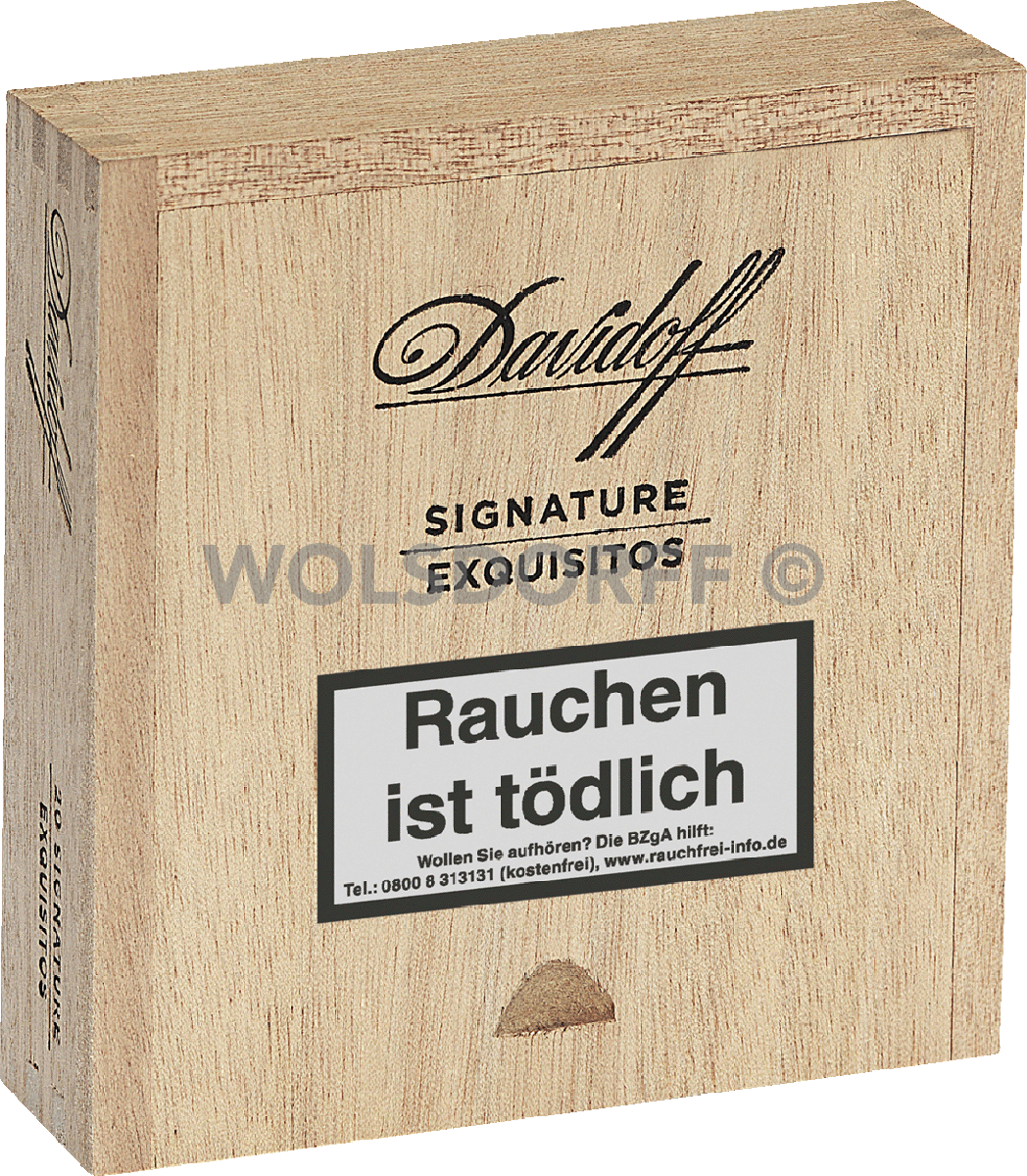 Davidoff Signature Exquisitos - Kiste vorne geschlossen