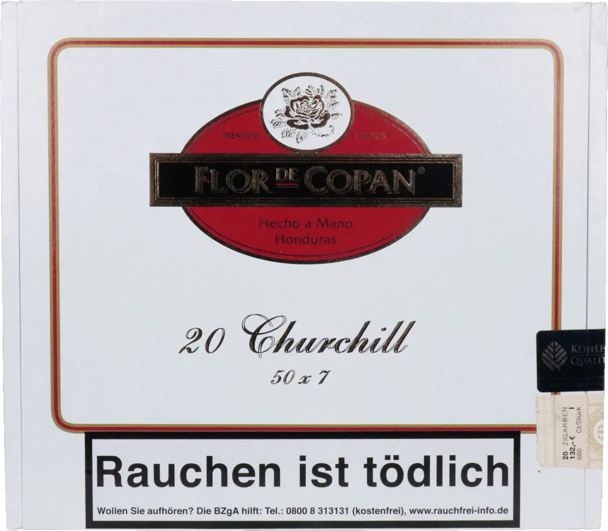 Flor de Copan Classic Churchill Kiste Oberseite