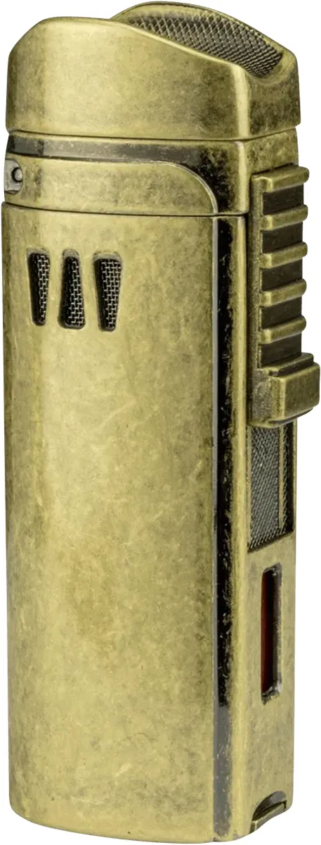 Passatore Zigarrenfeuerzeug Trinidad Messing Frontansicht