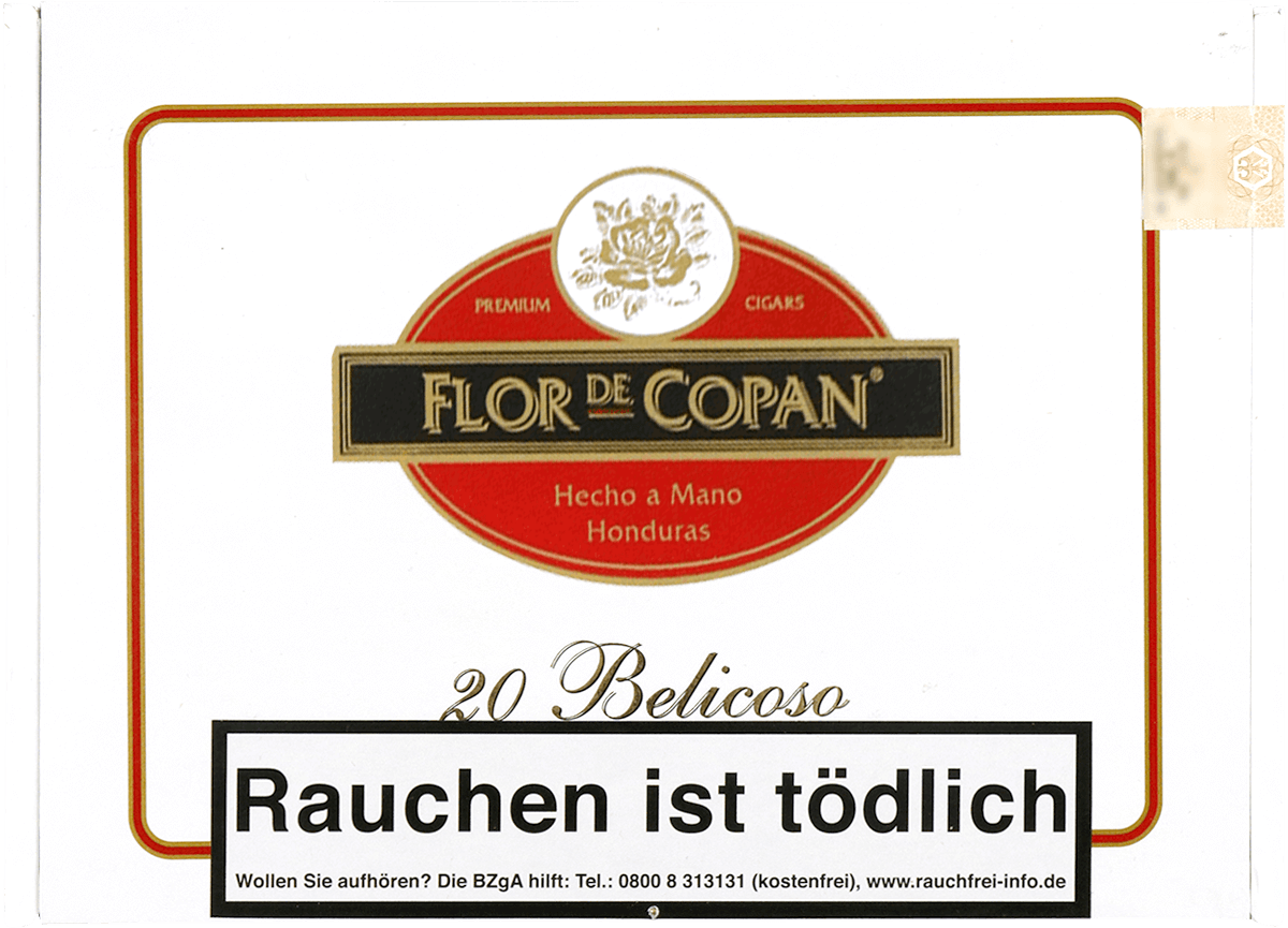 Flor de Copán Linea Clásica - Kiste vorne geschlossen