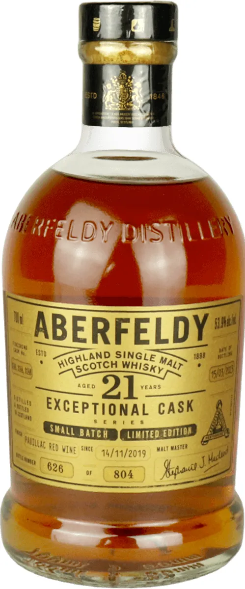 Aberfeldy Flasche stehend Vorderseite