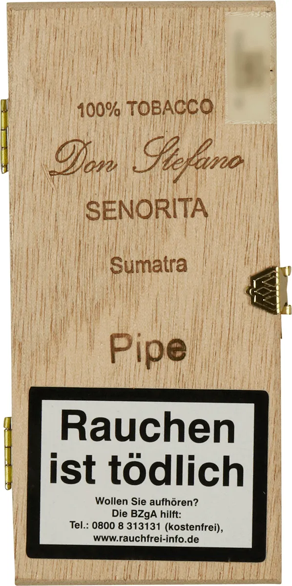Don Stefano Senorita Sumatra Kiste Vorderseite