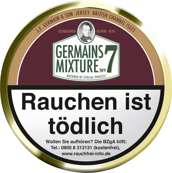 Germain's Mixture No 7 100g Dose, Oberseite, geschlossen