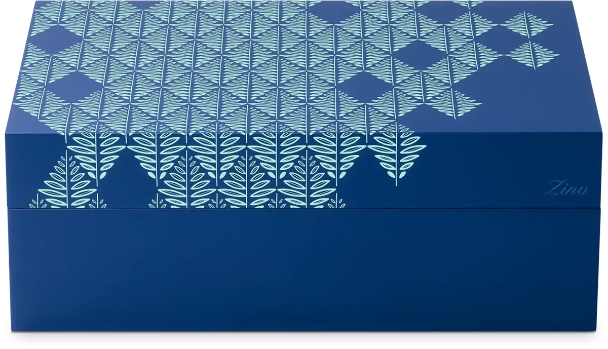 Zino Z-Collection blue Humidor Z80 geschlossen Vorderseite