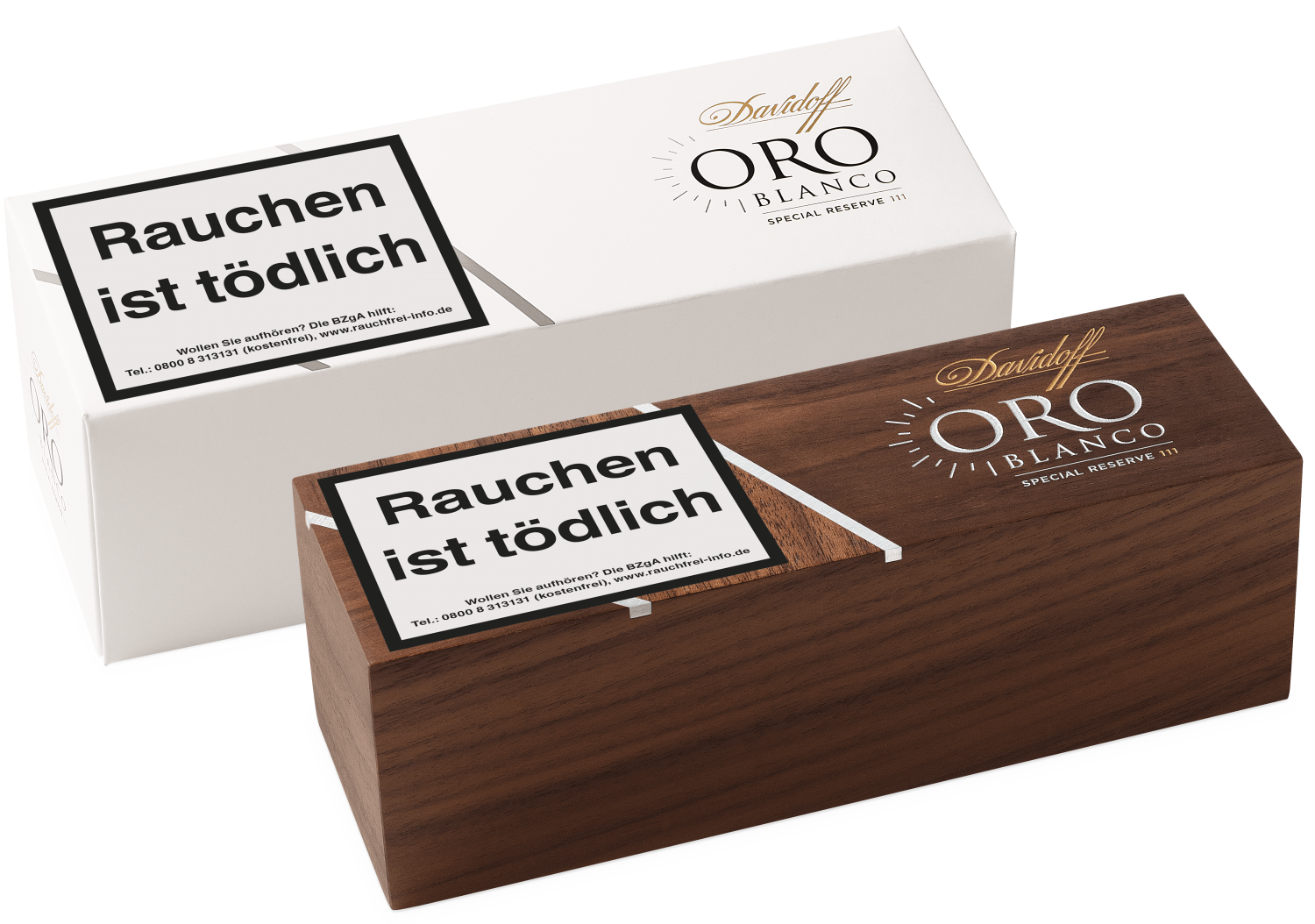 Davidoff Oro Blanco Special Reserve - zwei Holzkisten
