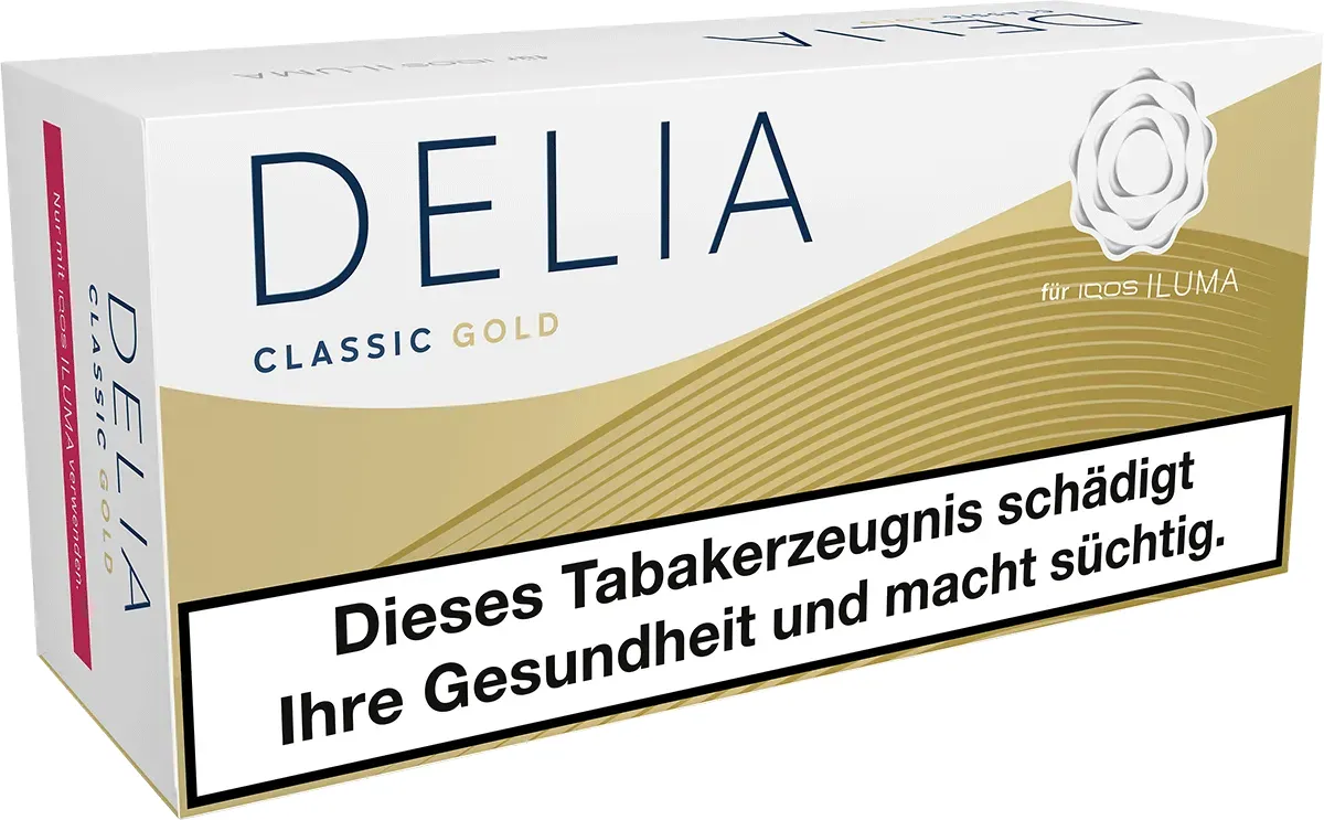 IQOS Delia Gold Bundle Vorderseite von links