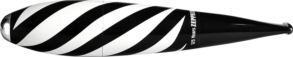 Vauen Pfeife Zeppelin schwarz/weiß Limited Edition seitlich