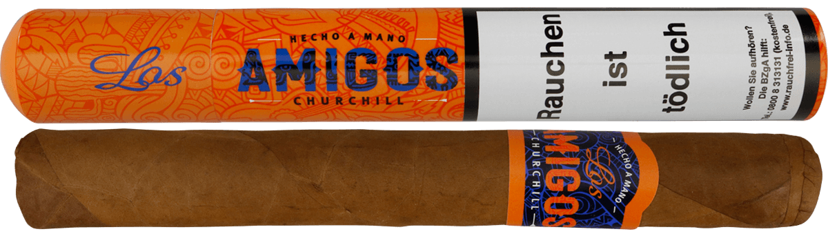 Los Amigos Churchill Tubo - Zigarre mit Alutube