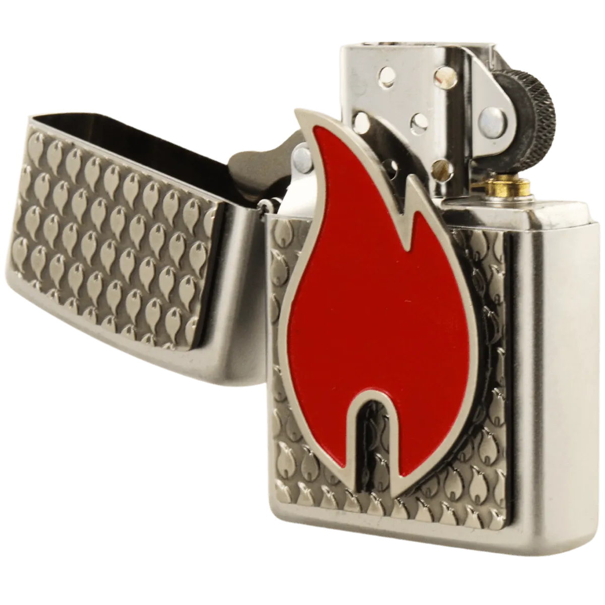 Zippo Flame Emblem geöffnet