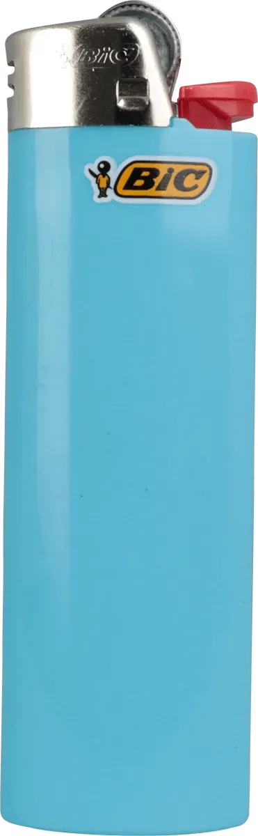 Feuerzeuge von BIC Jahr 2026 Maxi frontal Ansicht hell Blau