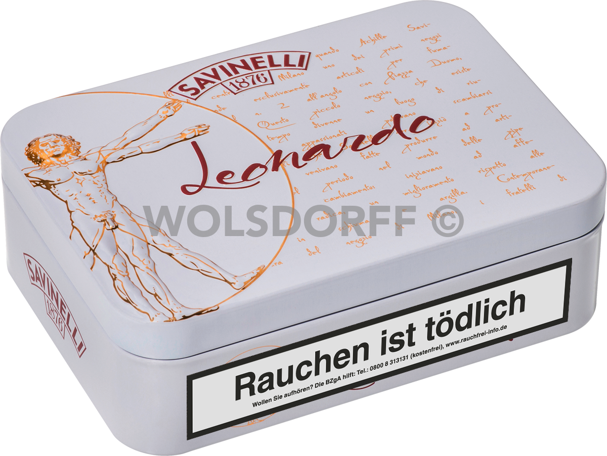 Savinelli Leonardo da Vinci Edition - Dose seitlich geschlossen