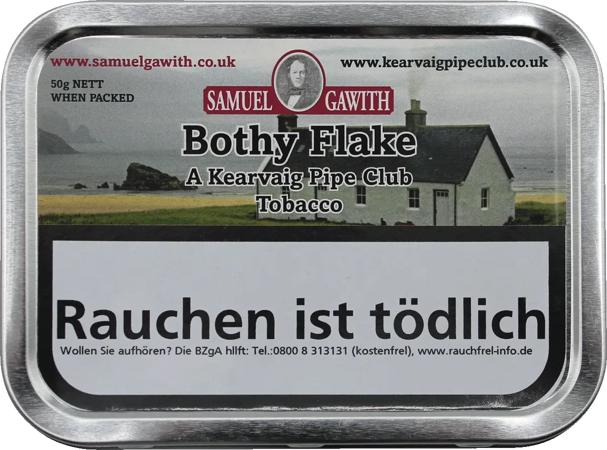 Samuel Gawith Bothy Flake Dose Deckel von oben