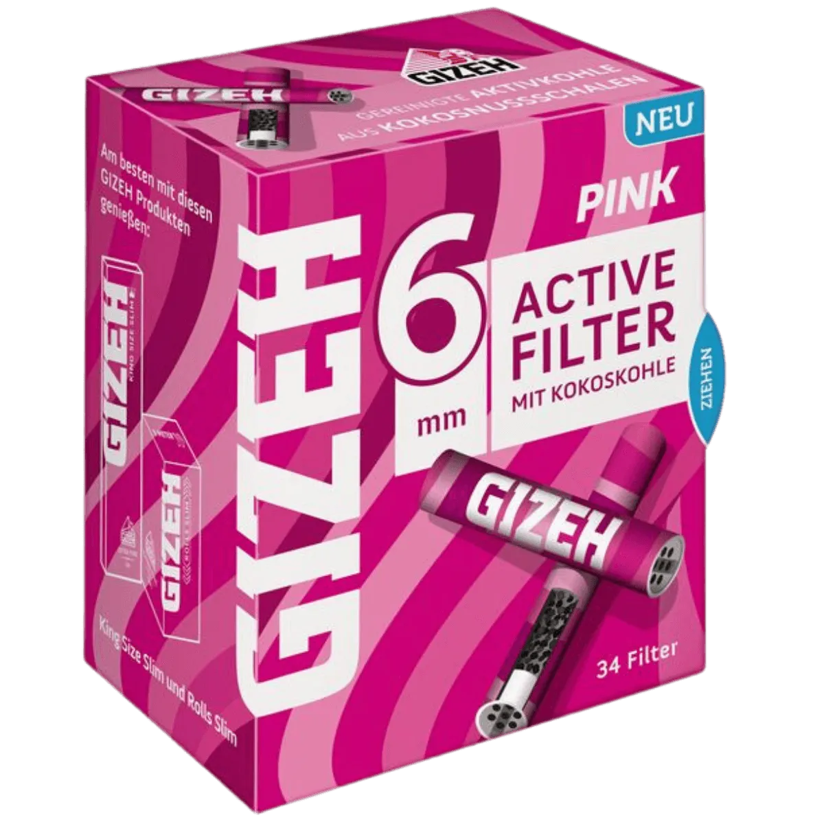 Gizeh Pink ActivFilter Einzelpackung