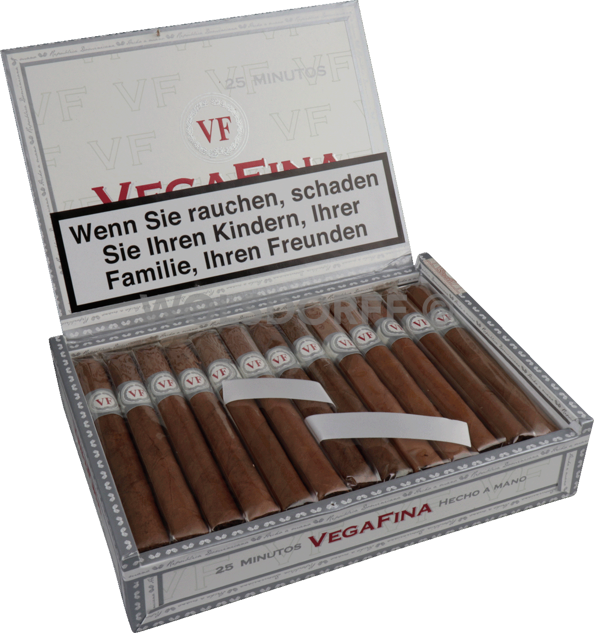 VegaFina Linea Clásica - Kiste seitlich geöffnet