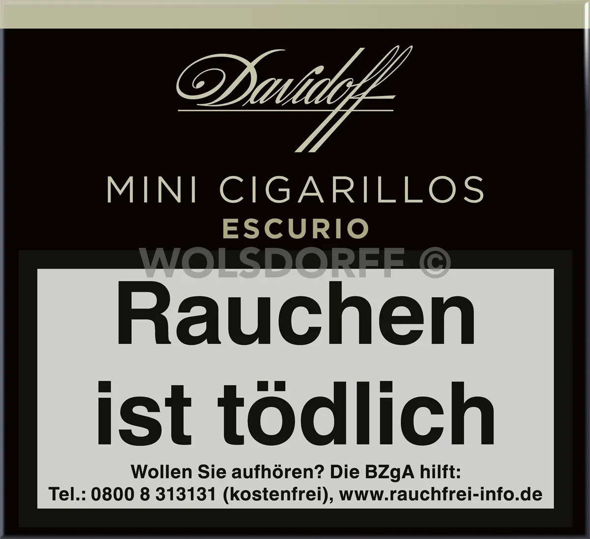Davidoff Escurio Mini Zigarillos Schachtel Vorderansicht