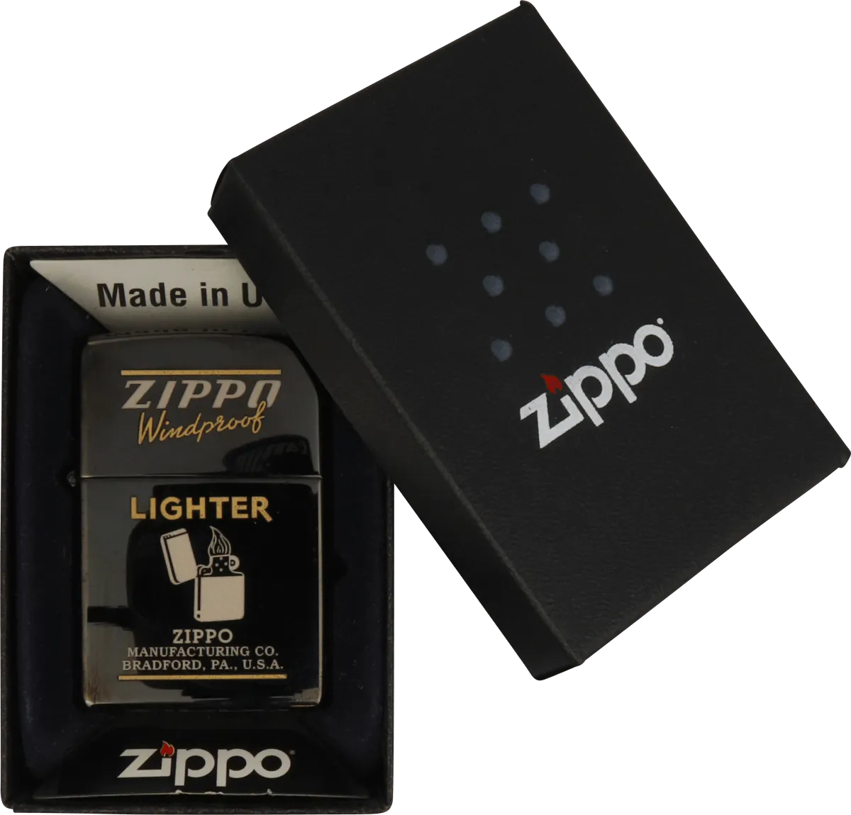 Zippo Ebony Verpackung