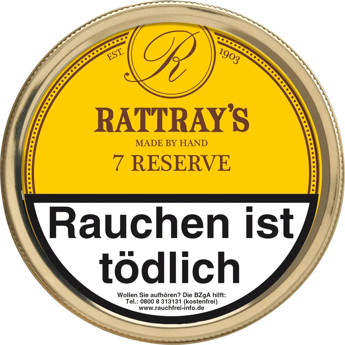 Rattray’s British Collection 7 Reserve Deckel Dose von oben