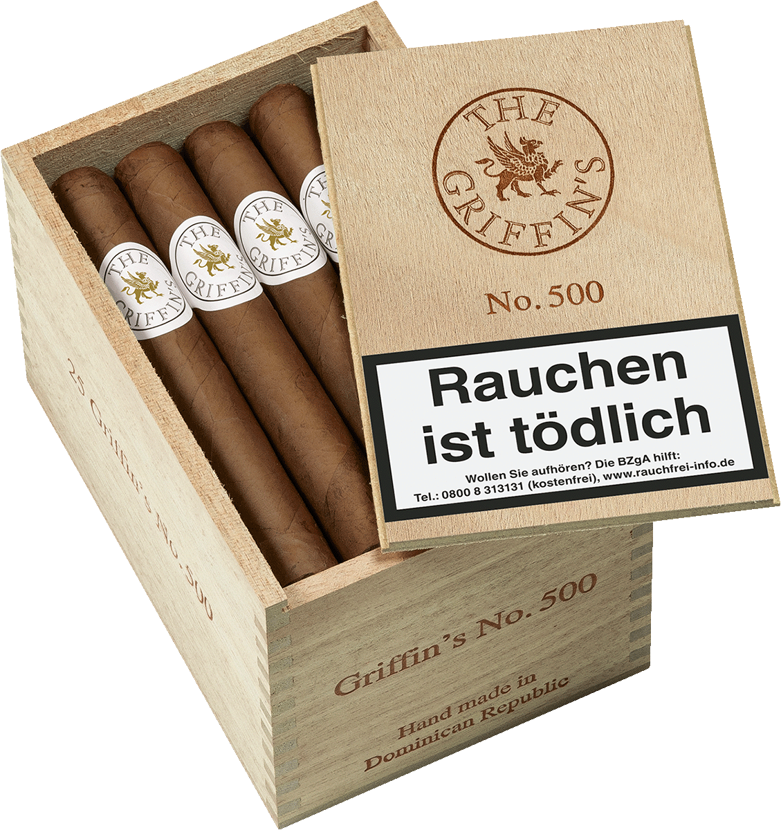 The Griffin's Classic No. 500 - Kiste seitlich geöffnet
