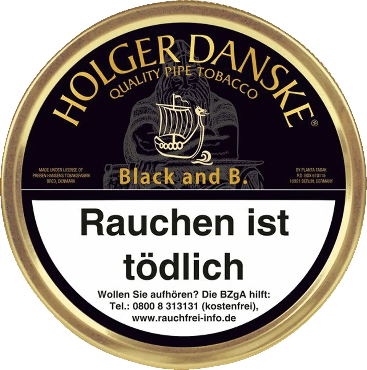 Holger Danske Black and B Dose Vorderseite