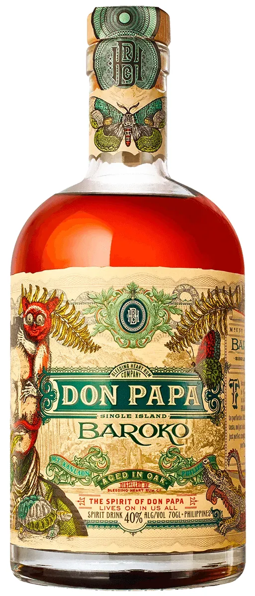 Don Papa Baroko Flasche Vorderseite