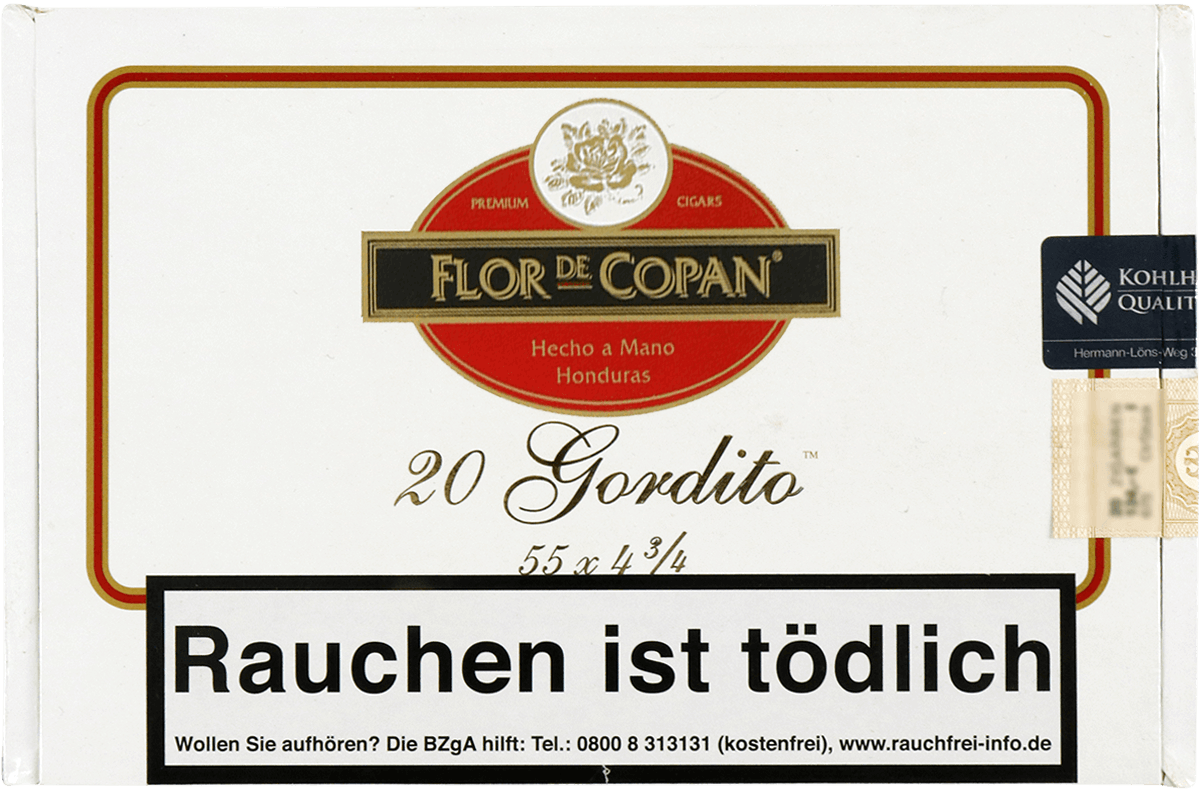 Flor de Copán Linea Clásica - Kiste vorne geschlossen