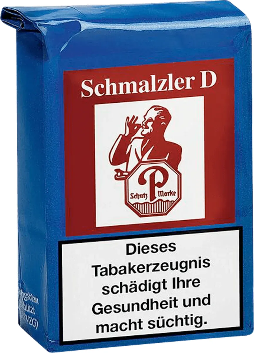 Pöschl Schmalzler D Doppelaroma Packung geschlossen schräg von vorne