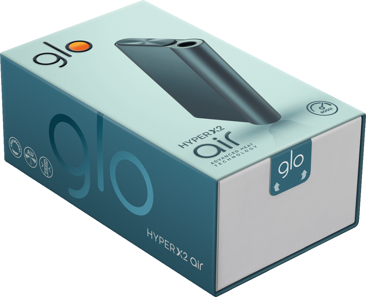 Glo Hyper X2 Air Device Kit - Umverpackung seitlich