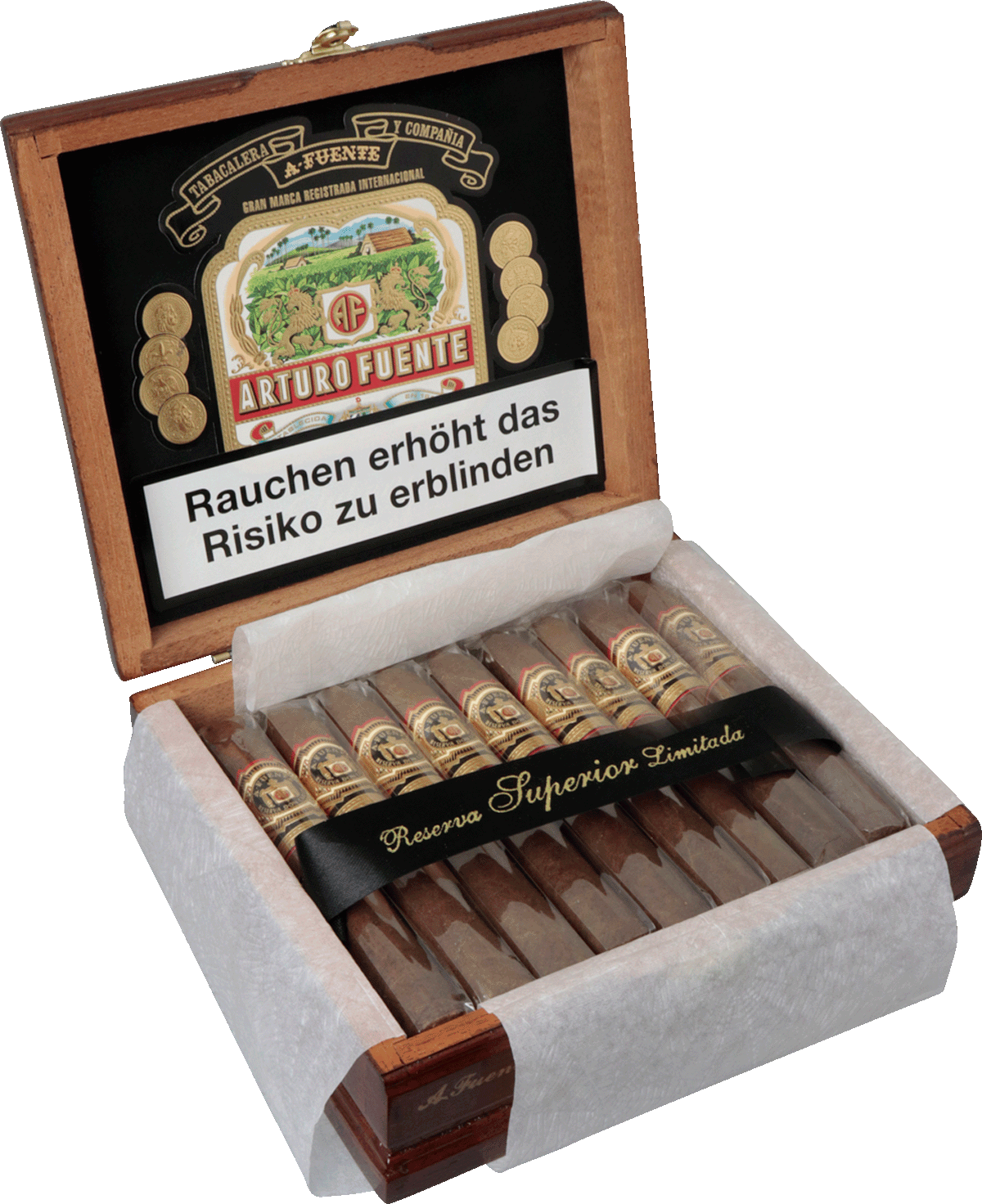 Arturo Fuente Don Carlos No. 4 - Kiste seitlich geöffnet