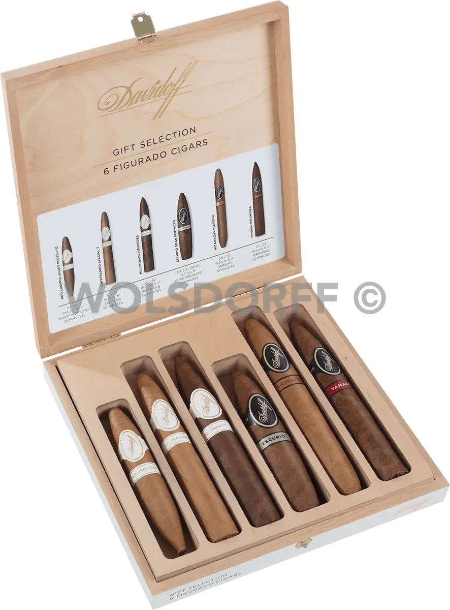 Davidoff Figurado Selection Kiste offen seite