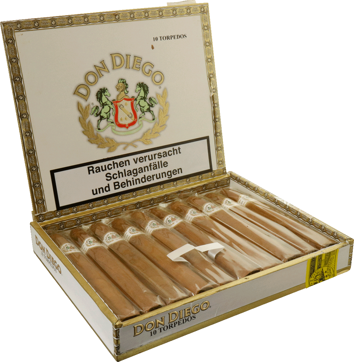 Don Diego Classic Torpedo - Kiste seitlich geöffnet