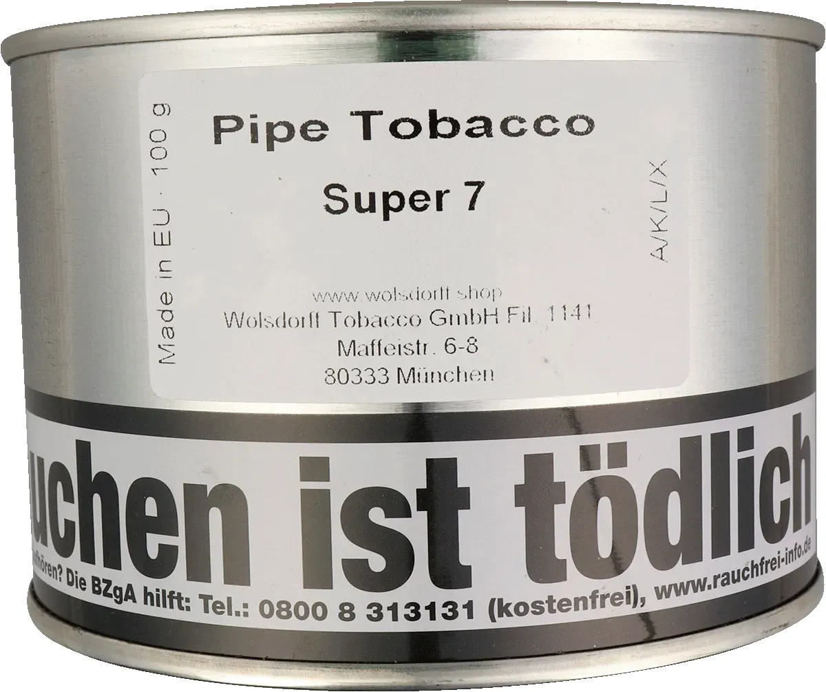 Diehl Pfeifentabak Super 7 Dose von vorne