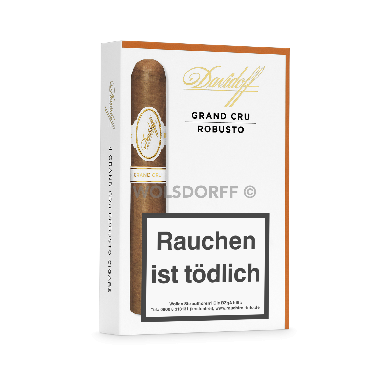 Davidoff Grand Cru Robusto - Pappetui vorne geschlossen
