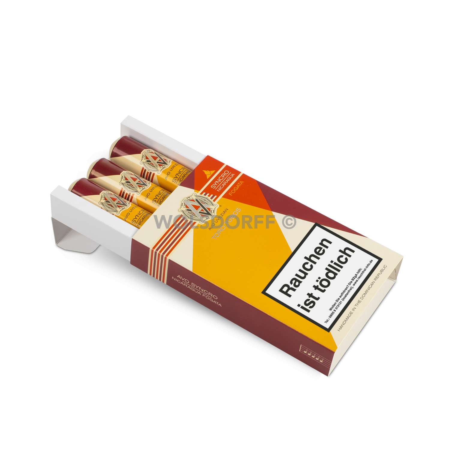 AVO Syncro Nicaragua Fogata - Pappetui seitlich geöffnet