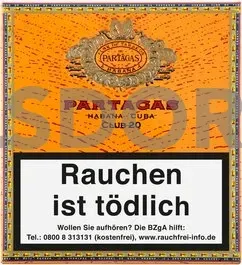 Partagas Club Schachtel Vorderseite