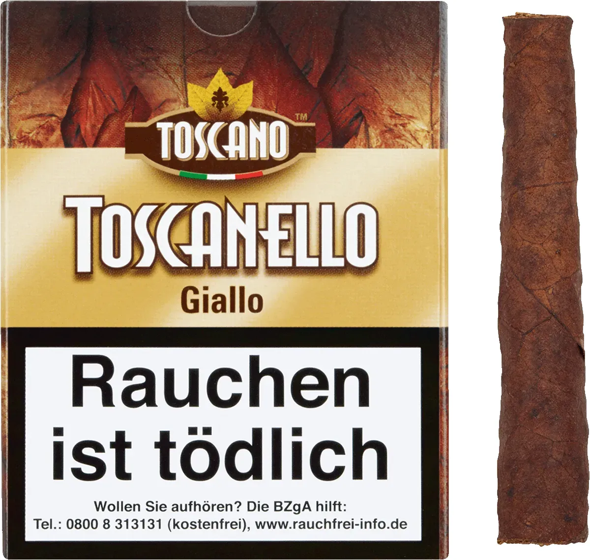 Toscanello Giallo Schachtel mit Inhalt