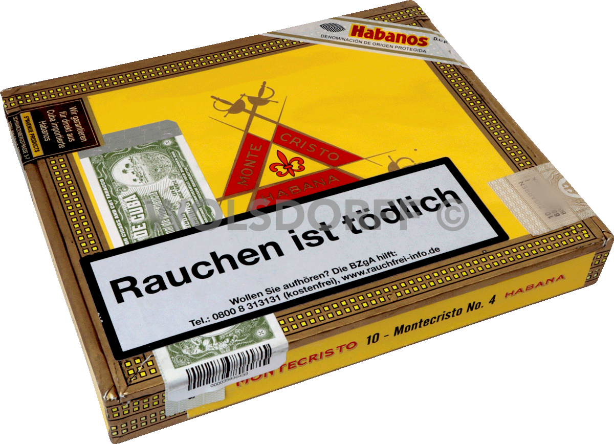 Montecristo No. 4 - Kiste seitlich geschlossen