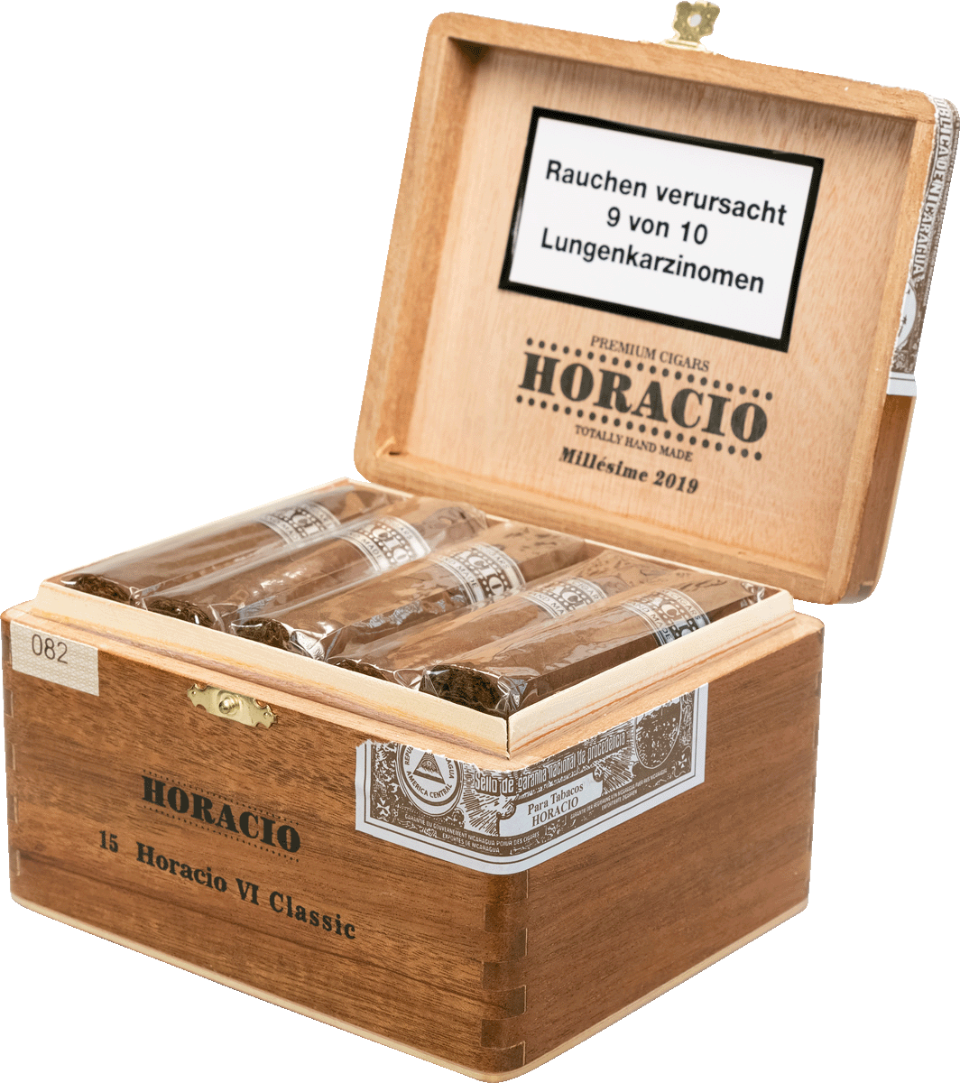 Horacio Millesime 2019 VI Classic - Kiste seitlich geöffnet