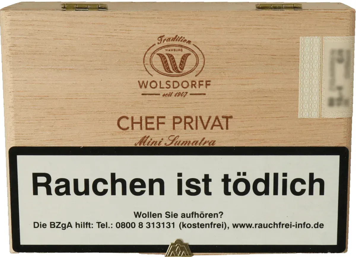 Chef Privat Mini Sumatra Kiste Vorderseite