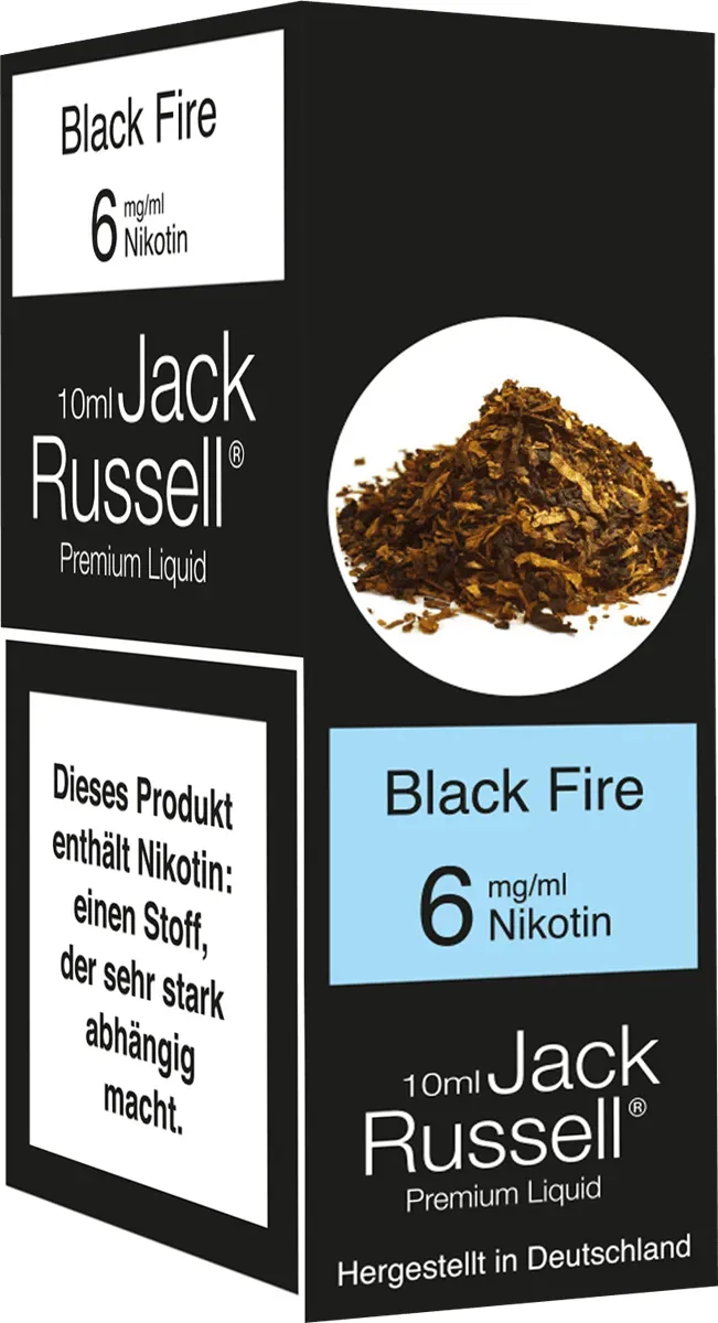 Jack Russell Liquid Black Fire 6mg Verpackung