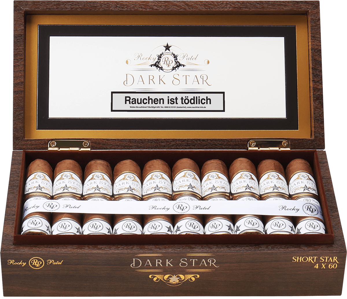 Rocky Patel Dark Star - Kiste vorne geöffnet
