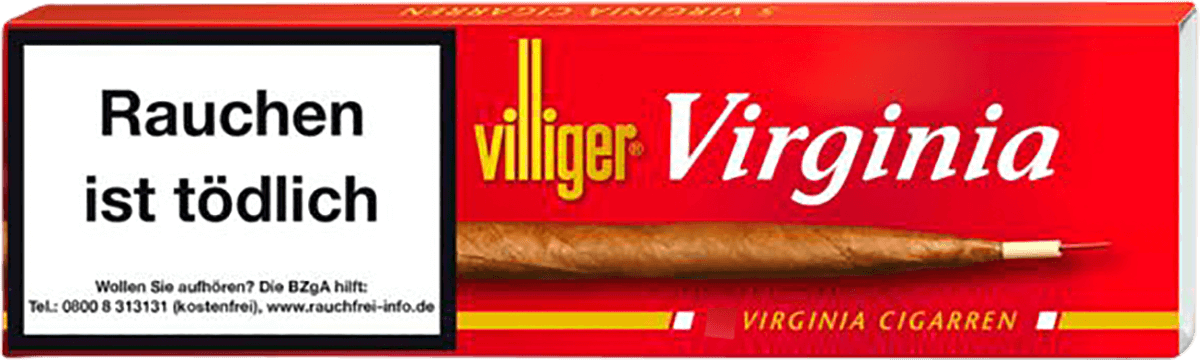 Villiger Virginia - Pappetui vorne geschlossen