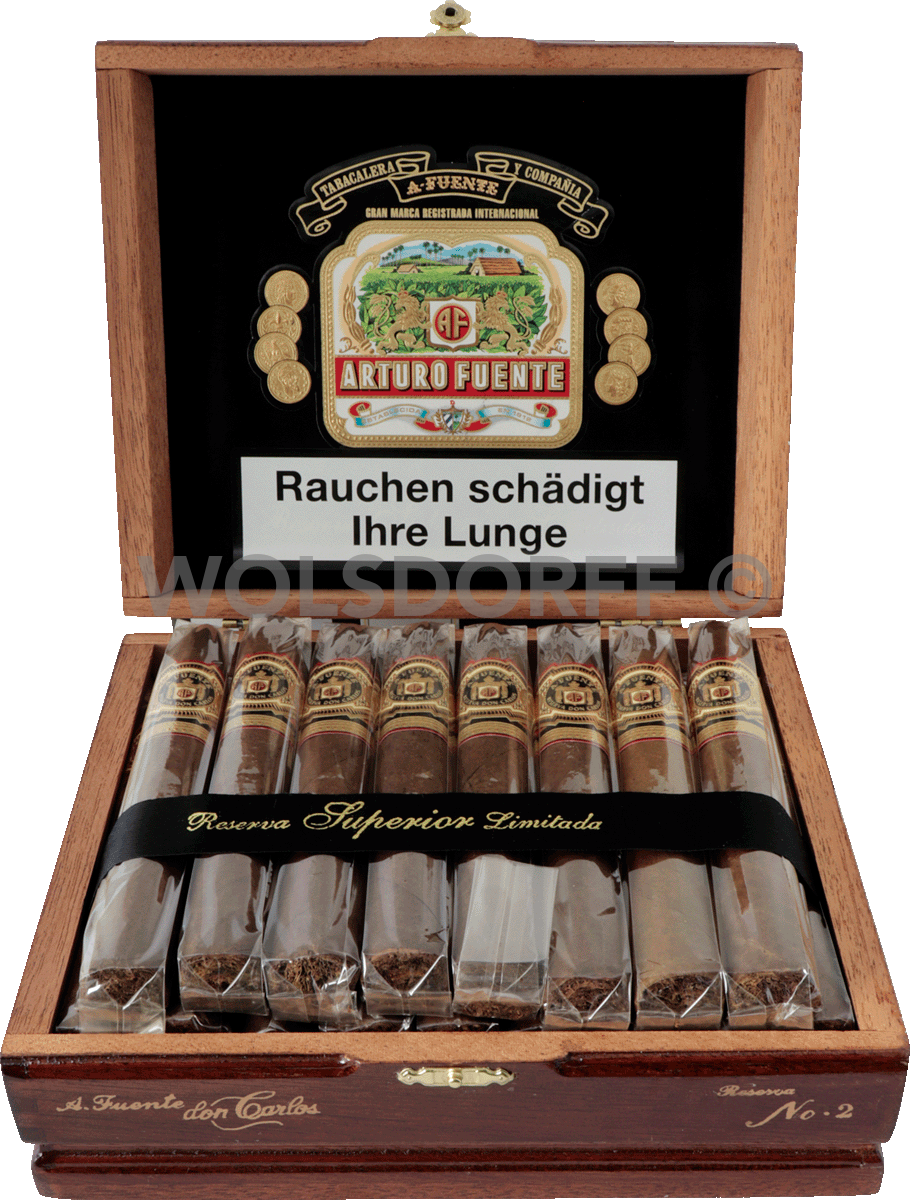 Arturo Fuente Don Carlos No. 2 - Kiste vorne geöffnet