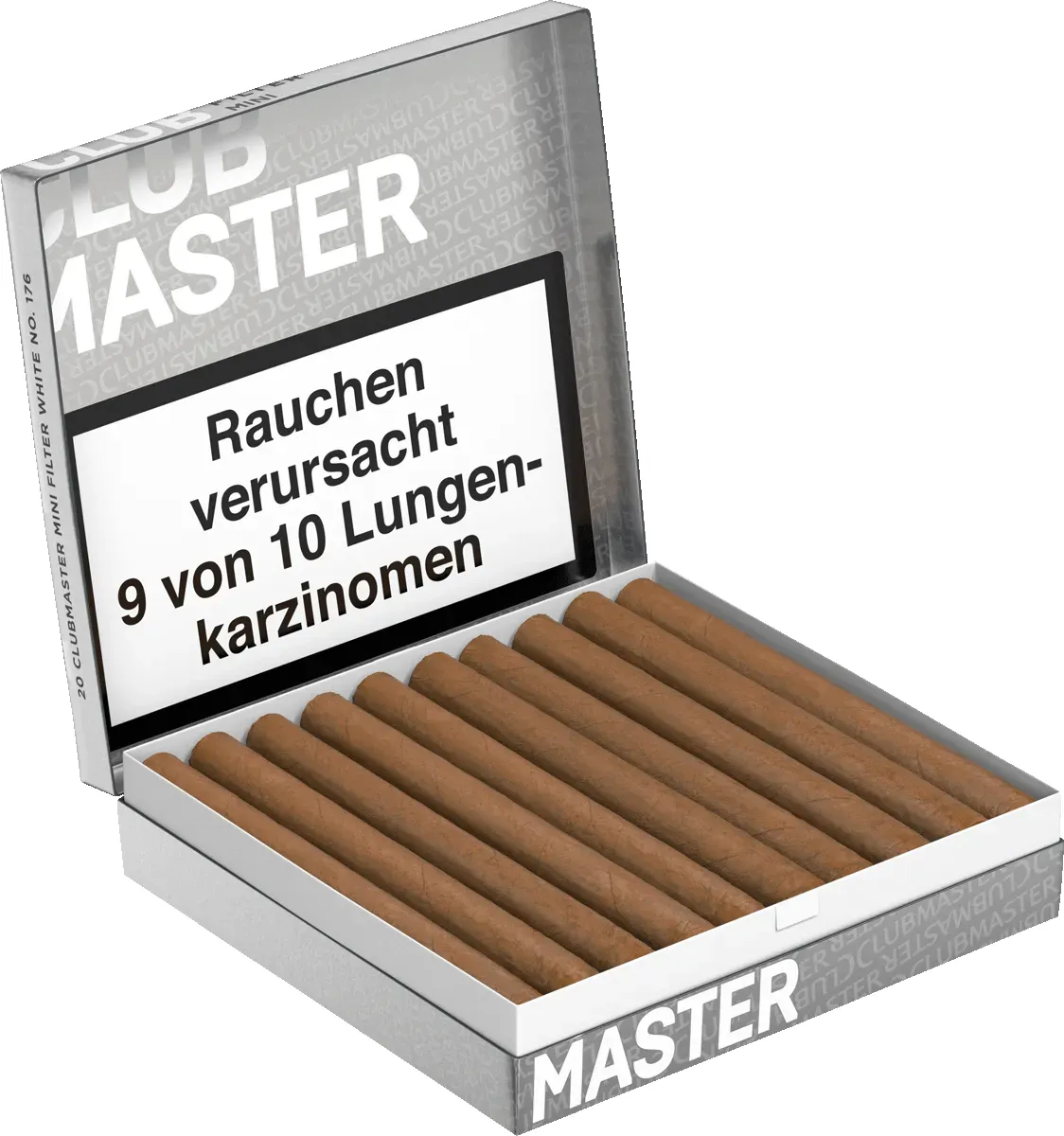 Clubmaster Mini FIlter White Schachtel offen