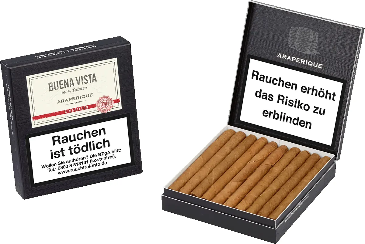 Buena Vista Araperique Cigarillos Schachtel offen