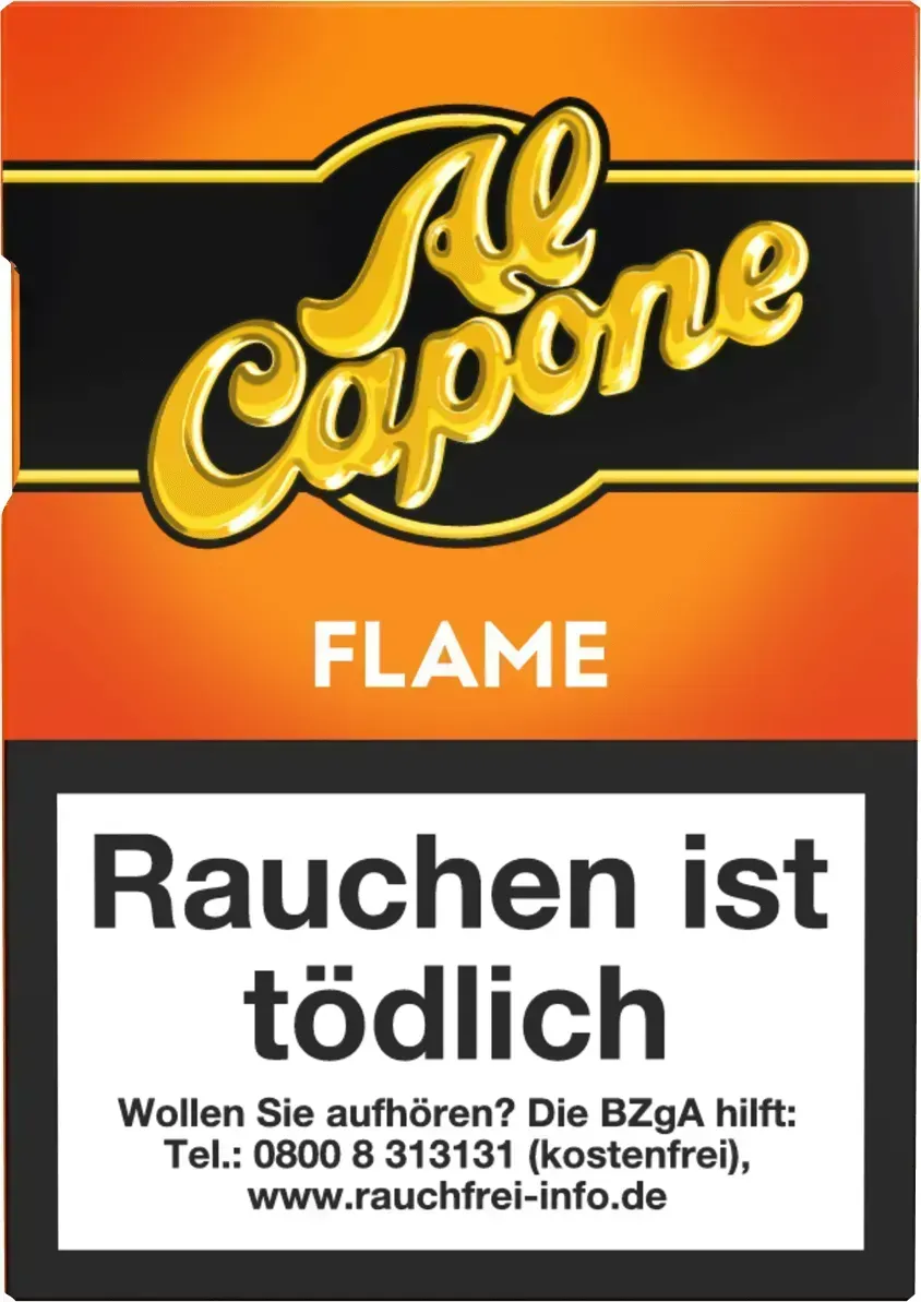 Al Capone Flame Filter Schachtel Vorderseite
