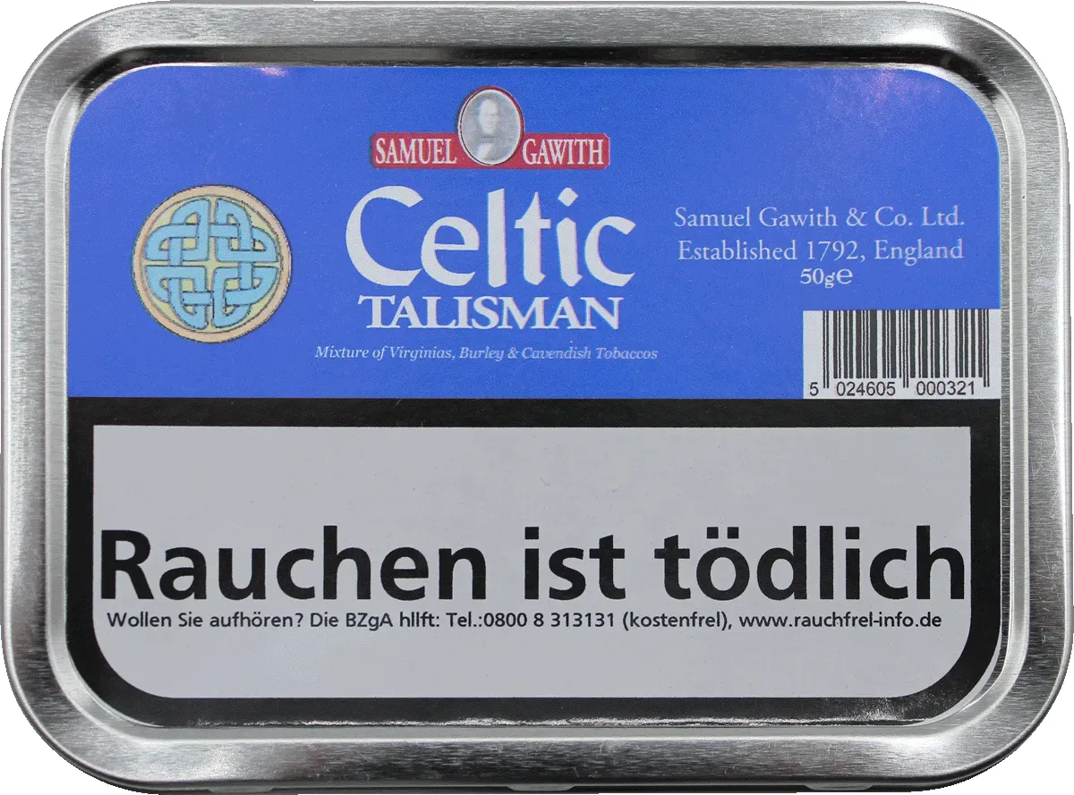 Samuel Gawith Celtic Talisman Deckel Dose von oben