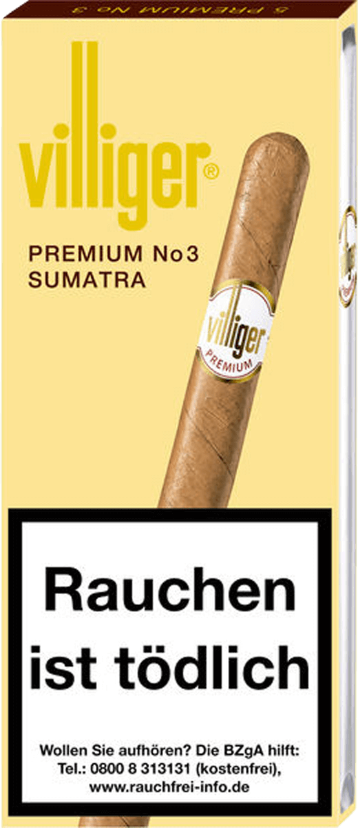 Villiger Premium No.3 - Pappetui vorne geschlossen