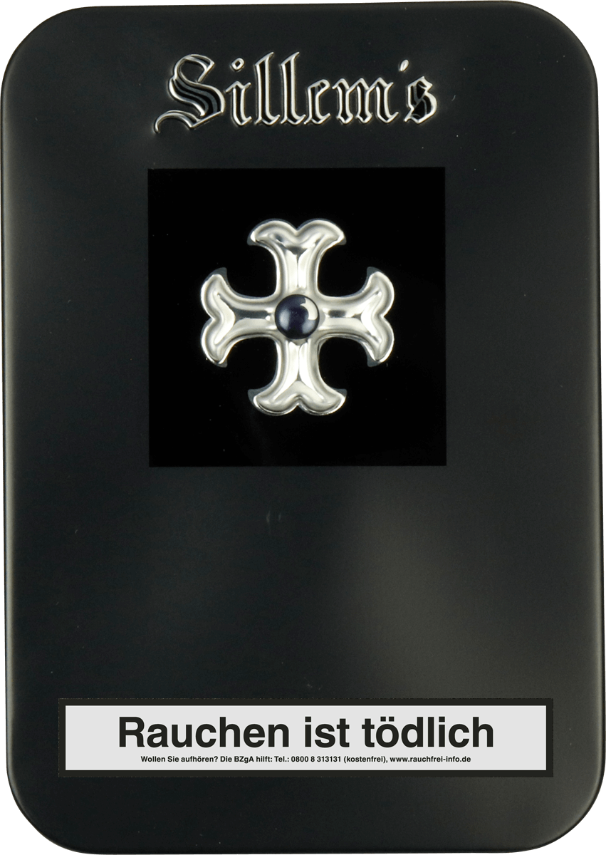 Sillem’s Schwarz - Blechdose vorne geschlossen