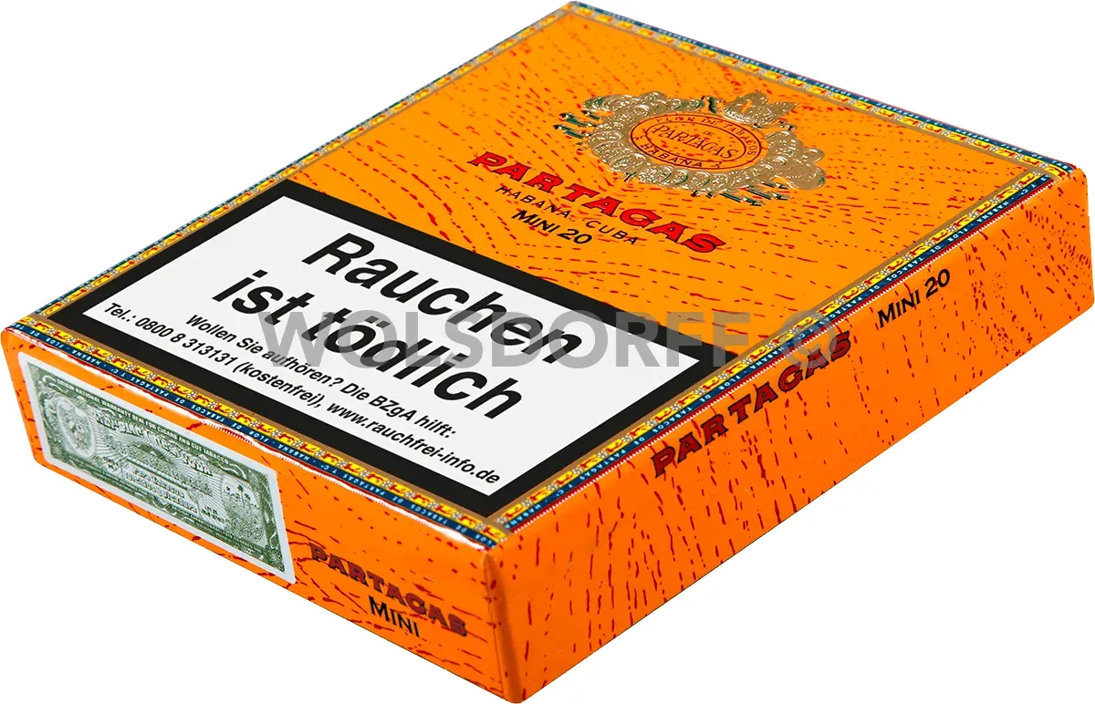 Partagas Mini 20'S seitlich vonre