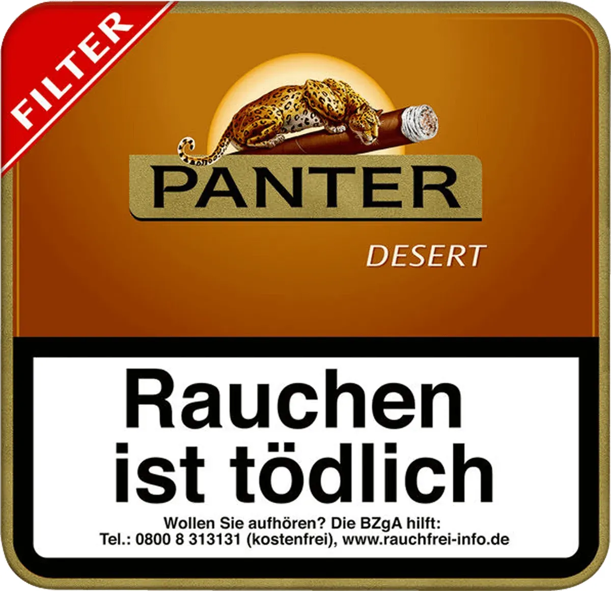 Panter Desert Filter 20Stück Metaldose von vorne